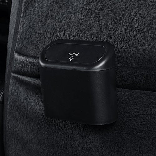 Accmor Car Trash Can with Lid, Mini Auto Dustbin Garbage Organizer Holder 2 Packs, Automotive Storage Container Bin with 60 Pcs Bags for Vehicle, Home, Office