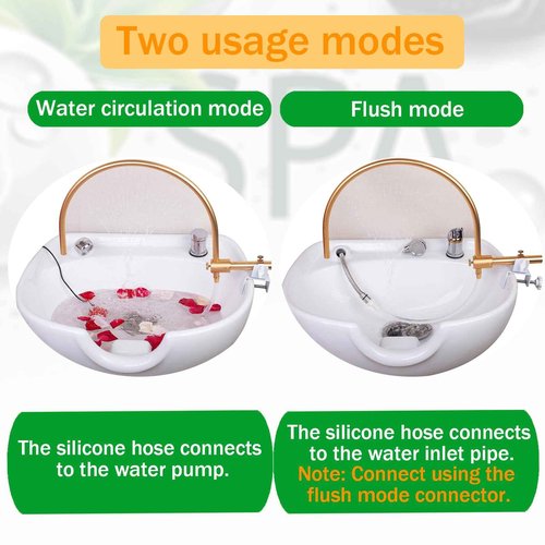 LTLSTYL Head Spa Waterfall Equipment,Head Massage Salon Equipment, Suitable for Most Shampoo Basin Bed and Shampoo Bowl Sink Chair,Enhance The Shampooing Experience