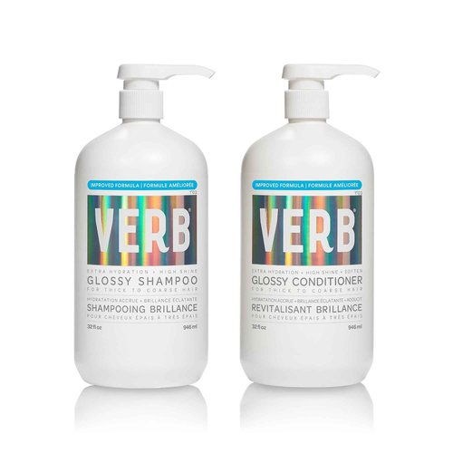 VERB Glossy Shampoo, 32 fl oz + VERB Glossy Conditioner, 32 fl oz Bundle
