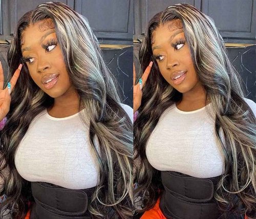 Condescension Human Hair Bundles P1B/GREY 26 28 30 inch Body Wave Human Hair Bundles Unprocessed Brazilian Virgin Quick Weave Hair for Black Women