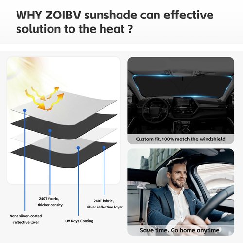Sun Shade Sunshade for BMW X3 2018-2024 2025 Windshield Cover, 4-Layer Front Window Shade Custom fit X3 Base, xDrive28i, xDrive35i, M Sport SUV Sun Visor 240T Shade Blocks UV Rays Car Accessories