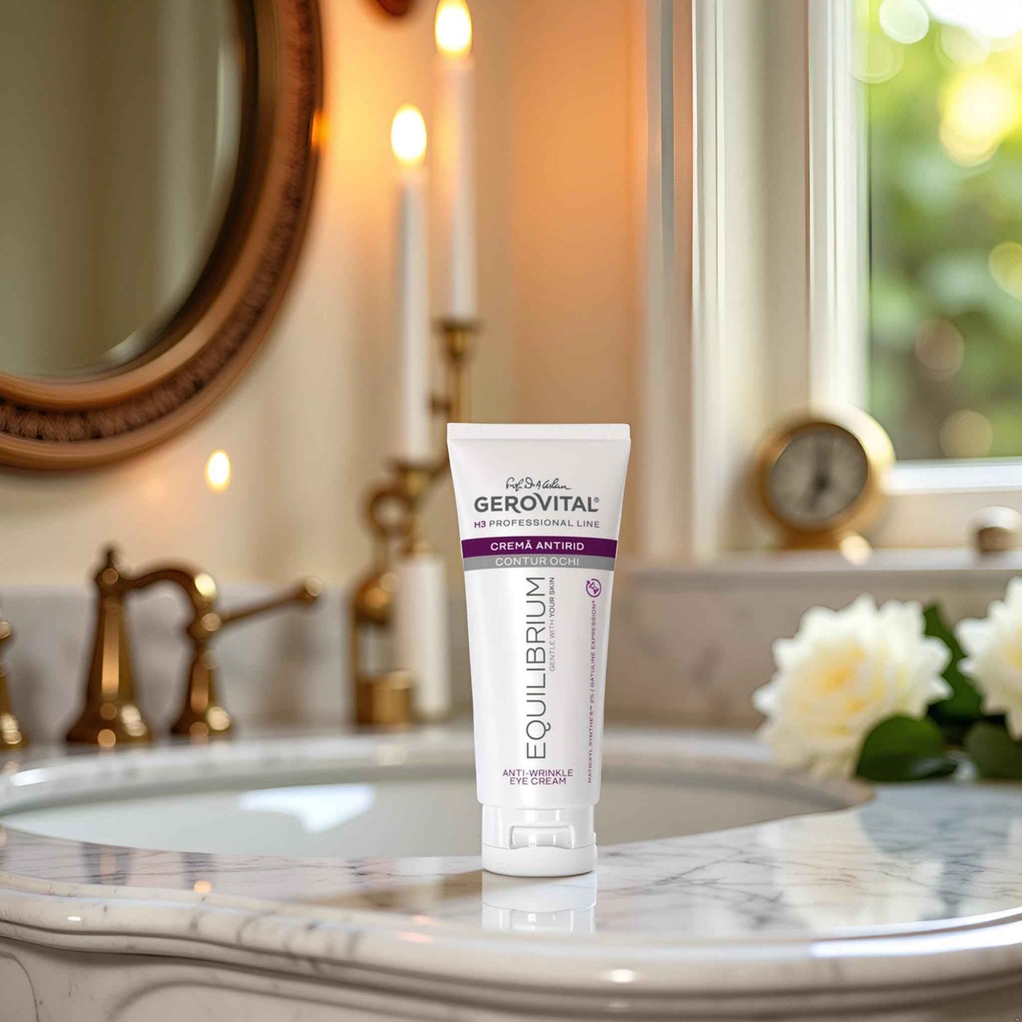 Gerovital EQUILIBRIUM Anti-Wrinkle Eye Contour Cream | Professional Cream for Eyes, 100 ml