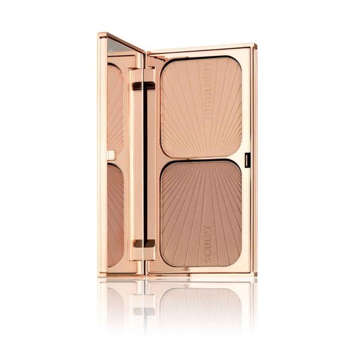 Charlotte Tilbury Filmstar Bronze & Glow Makeup Palette - Compact Powder, Bronzer & Highlighter with Color-Rich Pigments - Leaves Skin with a Sun-Kissed Glow - Light/Medium
