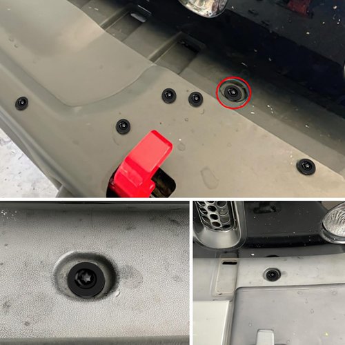 GOOACC 10 Sets Engine Splash Shield Guard Undertray Cover Screws Bolt Nut Clip Torx Pan Head SEMS Tapping Screw for Ford W702413-S450B W702438-S300 Lincoln Continenta