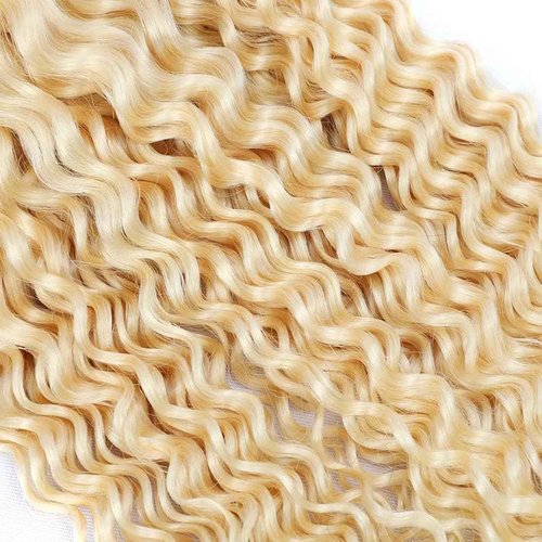 Condescension Human Hair Bundles 24 26 28 Inch Blonde 613 Jerry Curly Bundles Human Hair Unprocessed Brazilian Virgin Quick Weave Hair for Black Women