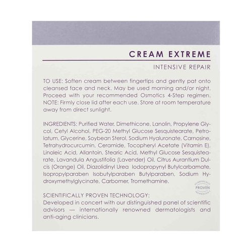 Osmotics Cream Extreme Intensive Repair – Deep Moisture Barrier Cream for Dry, Sensitive & Damaged Skin – Restores Hydration, Soothes Irritation, & Strengthens Skin Barrier
