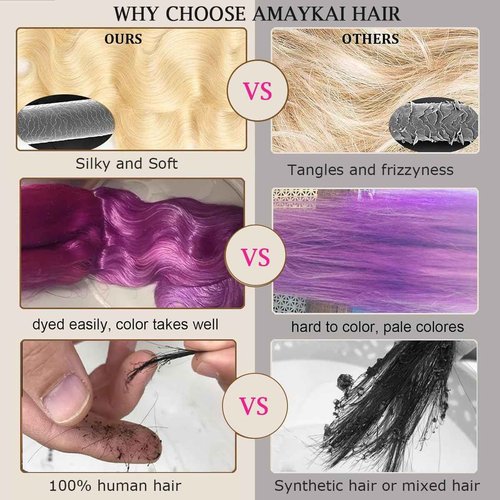 Blonde Human Hair Bundles Body Wave 613 Bundles with Closure (14 16 18+12 Inch) 100% Unprocessed 12A Grade Brazilian Virgin Remy Sew In Hair Extensions Silky and Soft No Tangle Multipurpose