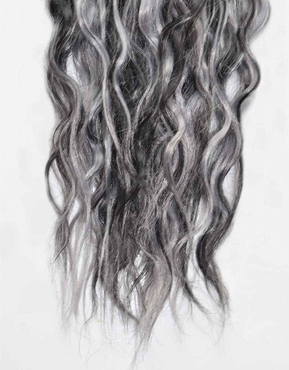 Giginger P4/GREY Human Hair Bundles 20 22 24 inch Deep Wave Bundles Human Hair Highlight Chocolate Grey Brazilian Unprocessed Virgin Quick Weave Hair for Black Women