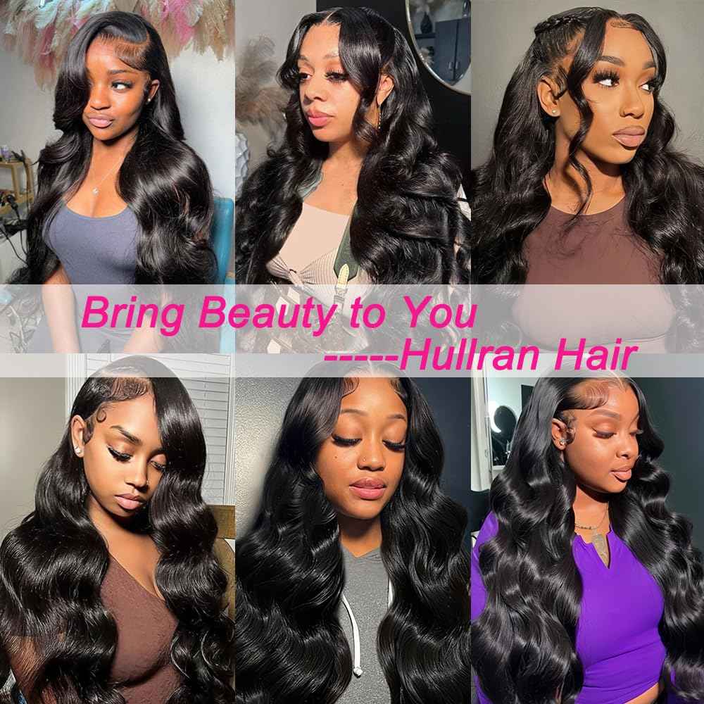 30 Inch HD Lace Front Wigs Human Hair Wigs for Black Women 13x6 Lace Front Wigs Body Wave Lace Front Wigs Human Hair Glueless Wigs Pre Plucked Transparent Lace Wigs