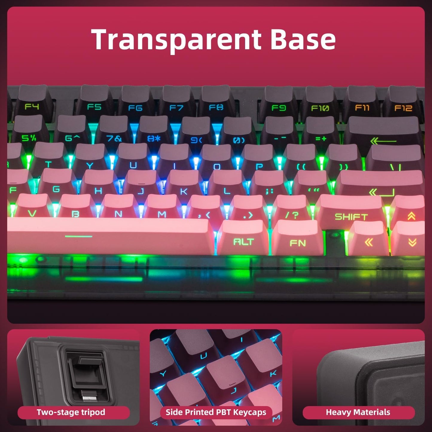ZORNHER ZH980 Foundation Mechanical Keyboard,95% Pink Custom Creamy Keyboard with Number Pad,Jelly MOA Profile Keycaps,Pre-lubed Linear Switches,Hot-Swappable,RGB Backlit