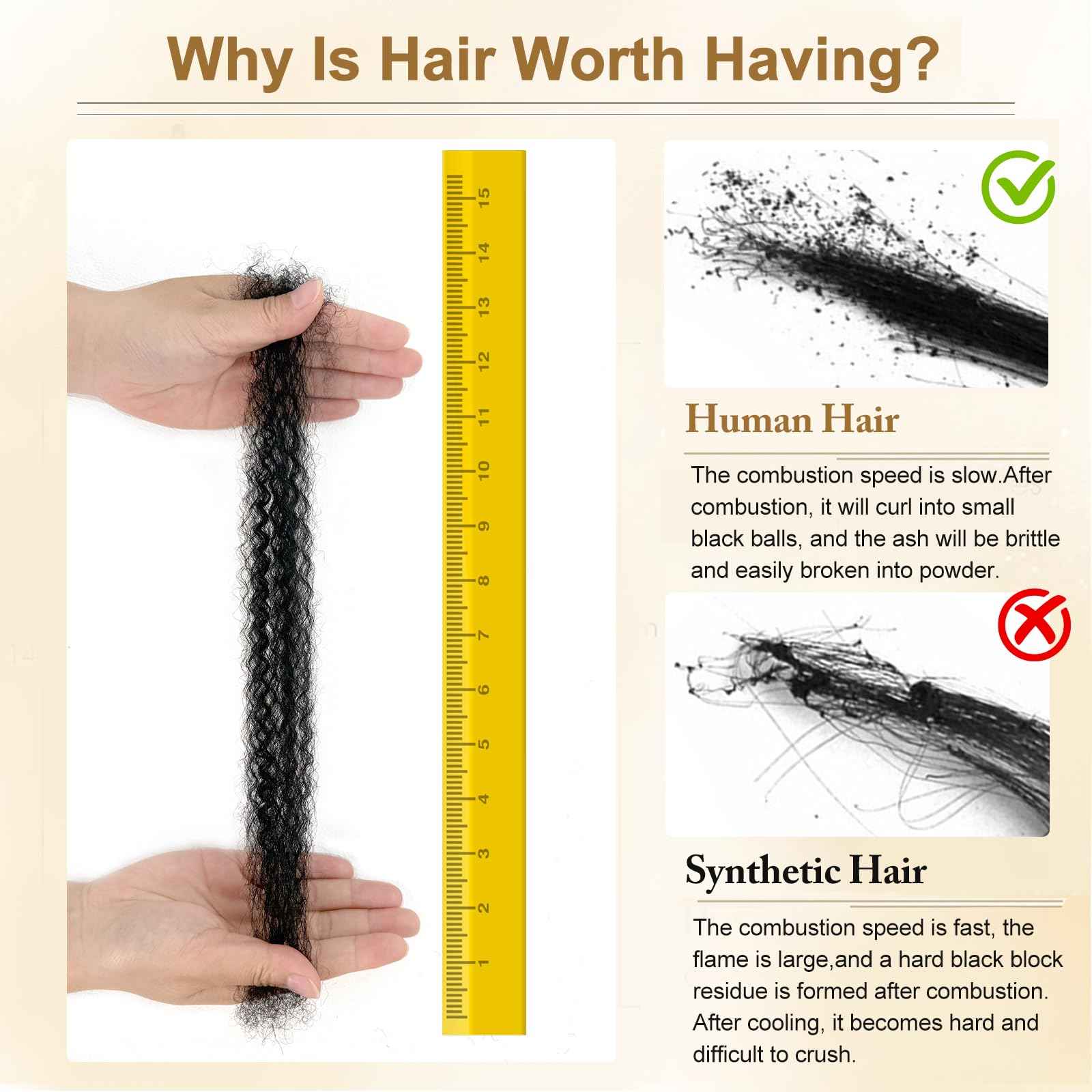 Human Hair for Twist 20 Inch Afro Kinkys Bulk Human Hair 2 Bundles for Dreadlock Extensions Repair Locs Afro Kinky-Curly Bulk for Mini Twist 100% Real HumanHair for Braiding (1B,40g/pack)