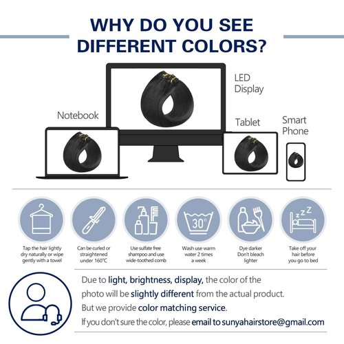 Sunya Clip in Hair Extensions Real Human Hair Jet Black Human Hair Extensions Clip Ins 22 Inch Double Weft Straight Human Hair Clip in Extensions #1 8Pcs 120g