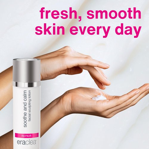 eraclea Soothe and Calm Facial Sculpting Lotion, Hydrating Lymphatic Drainage Cream for Anti-Puffiness with Niacinamide, Arnica and Hyaluronic Acid for Hydrated, Firmer Skin(1 fl oz)