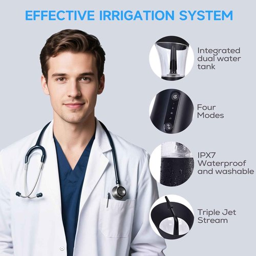 2025 New Upgraded ear cleaner earwax removal with One-Piece Waste Tank, Safe electric ear wax removal with Water Temperature Sensor,Ear Irrigation Kit & USB-A to C Cable