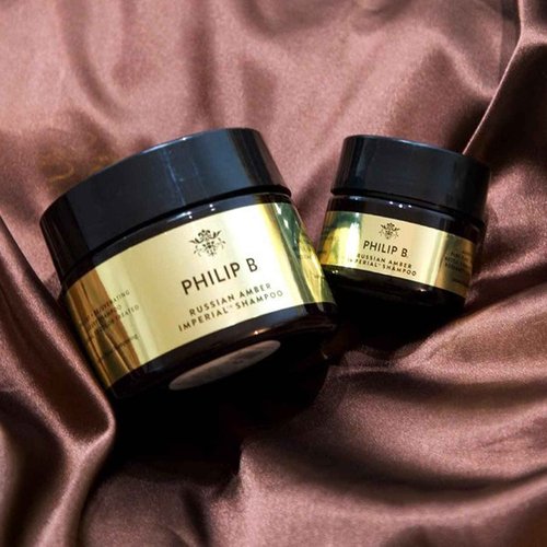 PHILIP B Russian Amber Imperial Shampoo, 3 fl. oz. (88 ml) - Color-Protective Cleanser Restores Frizzy Over-Processed Hair for Weightless Hydration