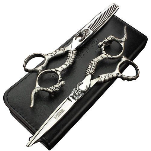 6-inch professional hair scissors set, stainless steel handle, scissors