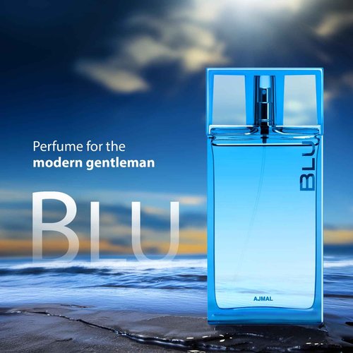 Ajmal Blu Eau De Parfum for Men – Long-Lasting Citrus & Aquatic Scent Spray, Fresh Masculine Fragrance, 3.0 oz / 90ml, Gift Perfume for Men – Made in Dubai