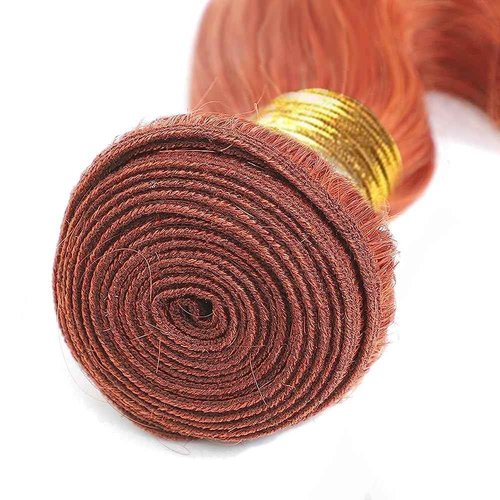 Wahairse Human Hair Bundles Body Wave 350# Color Human Hair Unprocessed Brazilian Virgin 3 Bundles Quick Weave Human Hair Extensions (350# Body Wave,24 26 28)