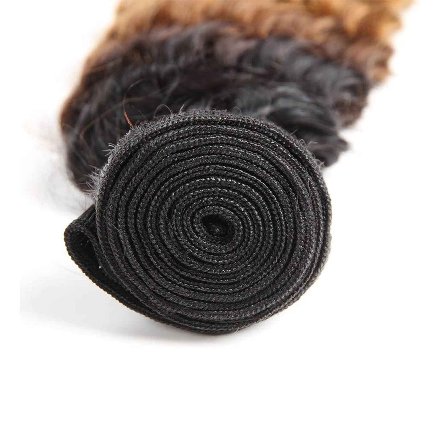 Giginger Bundles Human Hair T1B/4/30 Omber Jerry Curly Human Hair Bundles 22 24 26 Inch Omber Black Chocolate Light Brown Unprocessed Quick Weave Soft Sewn In Hair Extensions for Black Women