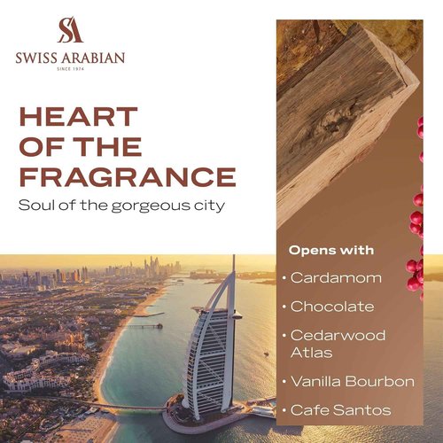 Swiss Arabian Opulence of Dubai Extrait de Parfum, 100ml, Premium Quality Perfume, Women and Men’s Fragrance, Spicy, Gourmand, Woody Luxurious Blend Perfume for Men and Women