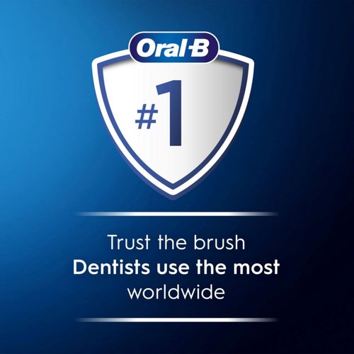 Oral-B Pro 1000 CrossAction Electric Toothbrush, Black with 4 Replacement Brush Heads
