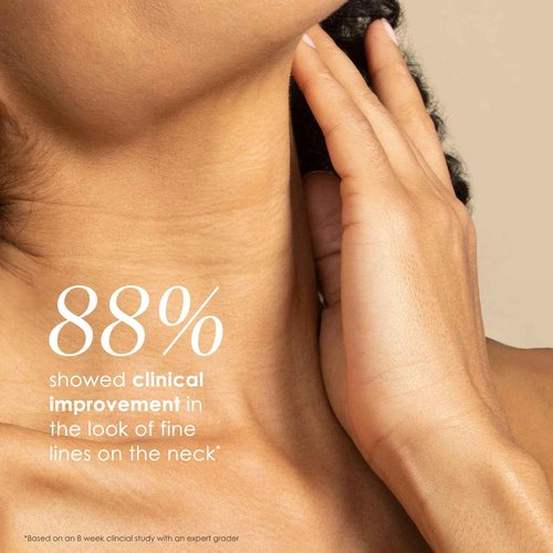 BODY FIRM Crepe Erase Neck Repair Treatment, Anti Aging Retinol Cream with Peptides, Shea Butter, Vitamin E, Squalane Oil, Wrinkle Cream for Crepey Skin Care and Firming Elasticity, 1.7 FL Oz