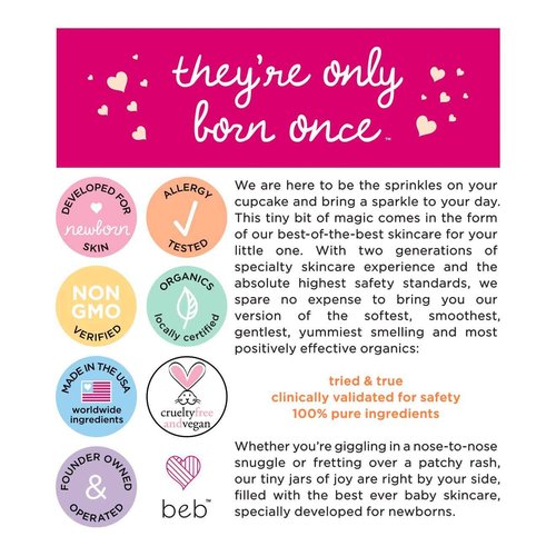 BEB Organic Nurturing Oil - Blend of Rosehip and Cranberry Oils - Moisturizing Baby Oil For Daily Use on Preemie and Newborn Hair, Face and Body (2 Fl Oz.)