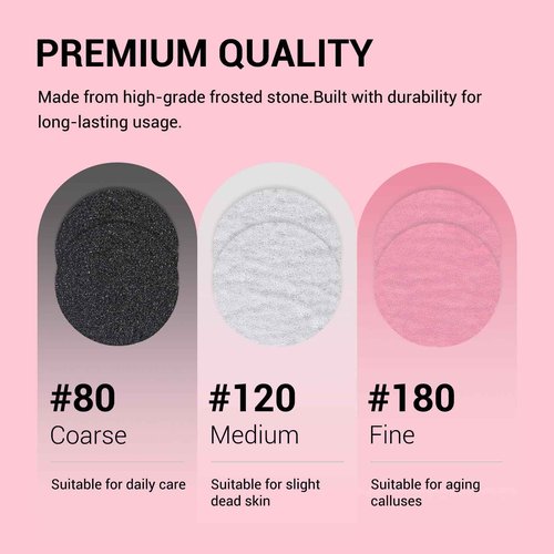 MelodySusie Professional Nail Drill 30000RPM with 50 Pcs Small Sanding Bands and 60 Pcs Replacement Sandpaper Discs