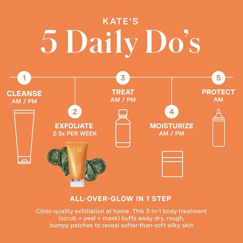 Kate Somerville ExfoliKate Resurfacing Body Scrub – Triple Action Exfoliating Body Polish, Removes Dead Skin, Improves Tone & Texture, 5 Fl Oz