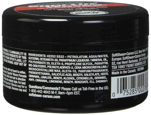 Soft Sheen Sportin Waves 3.5 Ounce Gel Pomade/Wavitrol Jar (103ml) (3 Pack)