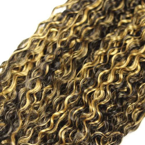Habiliana Bundles Human Hair 24 26 28 Inch Jerry Curly P1B/27 Human Hair Bundles 12A Unprocessed Brazilian Virgin Quick Weave Hair Extensions for Black Women