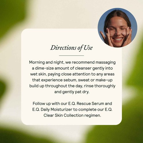 MARK Los Angeles - EQ Gentle Cleanser - EGCG + Quercetin - Gentle Face Wash - Cleanse & Purify Skin - For Redness & Blemishes - With Squalene Oil - Lightweight Plant-Based Formula - 4.05 fl oz