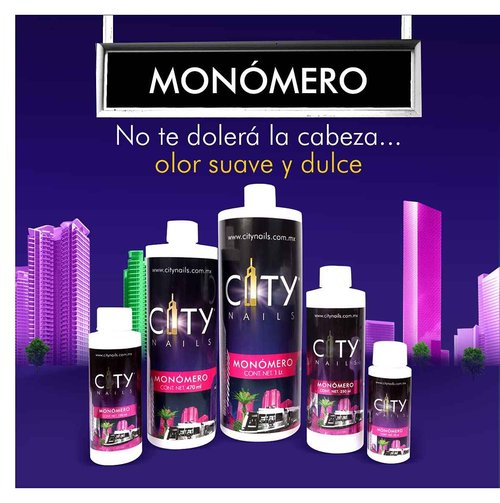 CITY NAILS - Nail Liquid Monomer EMA Professional Grade for Acrylic Powder System, 32 fl OZ.