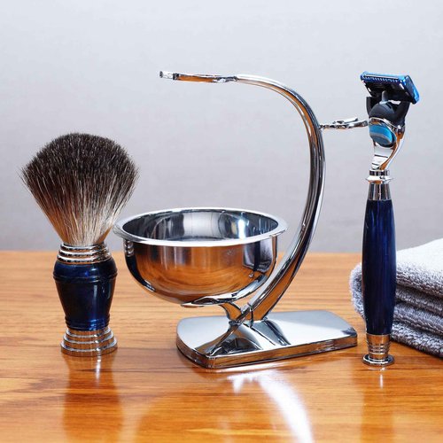 Magyfosia Luxury Shaving Razor Kit for Men with 5-Layer Shave Blade,Badger Hair Shaving Brush and Soap BowL,Unique Shaving Present Tool for Him