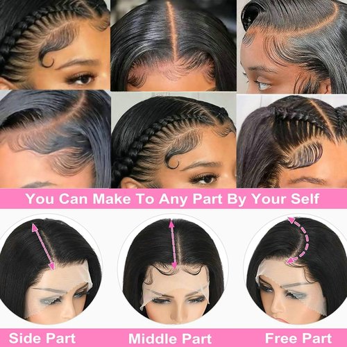 TIANYOUHAIR 24 Inch Real 100% Human Hair Body Wave Wigs HD Front 13×4 Lace Wig for Professional Female Diverse Styles