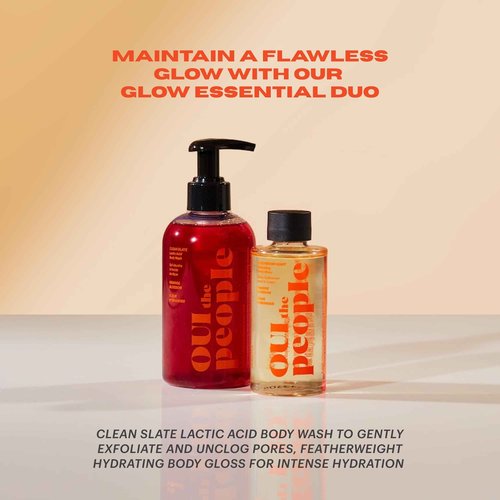 OUI the People FEATHERWEIGHT Hydrating Body Gloss, Orange Blossom Scent, Skin Barrier Boosting Body Glow Oil for Deep Hydration, Softens, Firms, and Enhances Skin Health, Shimmer Body Oil, 3.3 oz