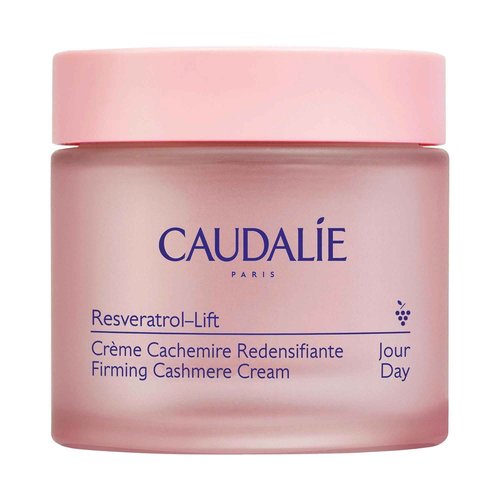 Caudalie Resveratrol-Lift Retinol Alternative Firming Cashmere Cream, Anti-Aging Moisturizer with Resveratrol, Hyaluronic Acid & Vegan Collagen, Refillable Jar - 50 mL