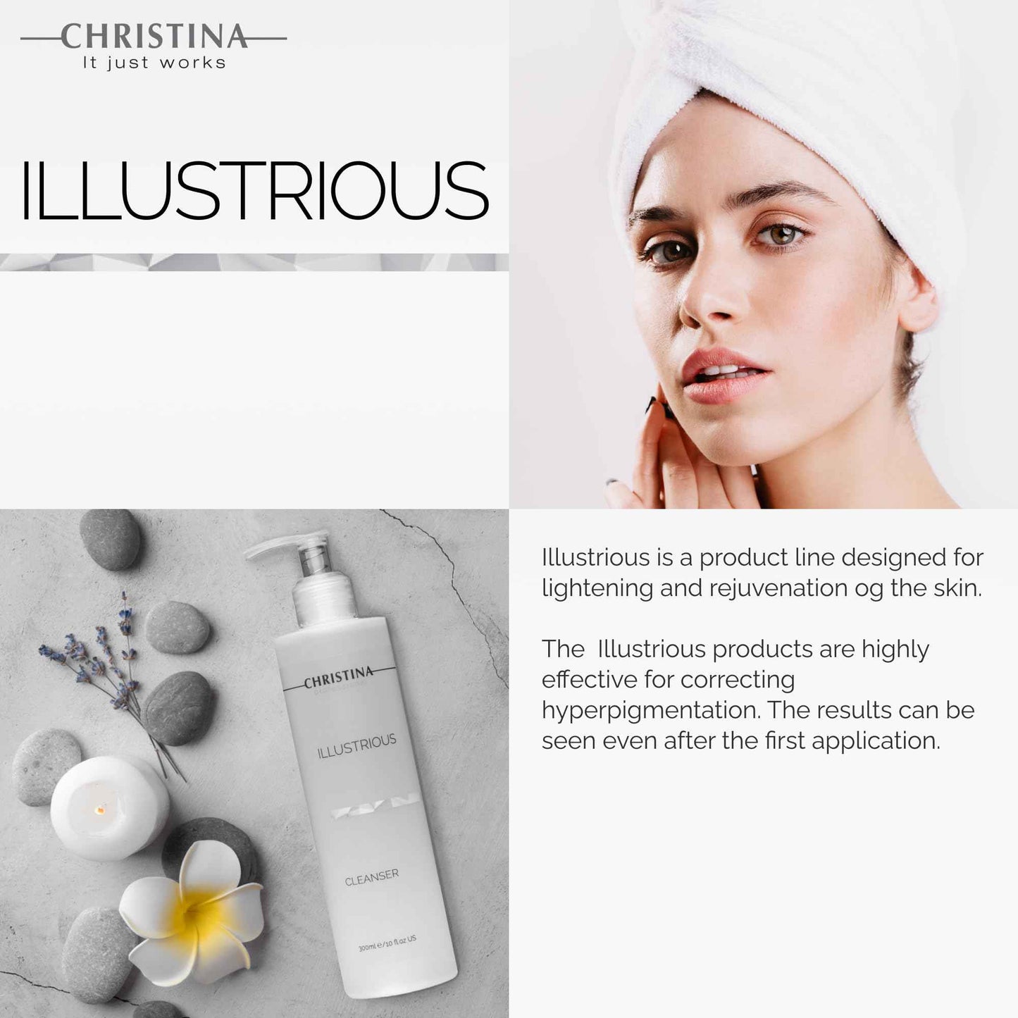 -CHRISTINA- Illustrious Refreshing AHA Facial Cleanser | Gentle Glycolic Acid Face Wash | Infused with Witch Hazel for Even Skin Tone & Radiance | For All Skin Types 300ml / 1 fl.oz