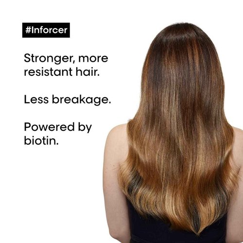 L'Oréal Professionnel Paris Inforcer Strengthening Shampoo & Conditioner Set - Prevents Breakage and Adds Softness For Weak, Fragile & Damaged Hair, With Biotin