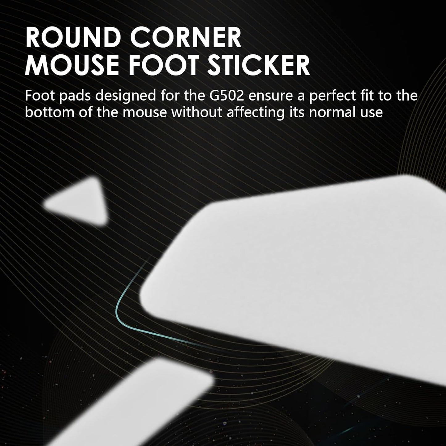 2 Pack MX Master 3/3S Wireless Gaming Mouse Feet Sliding Stickers, Wear-Resistant Smooth Mice Glass Skates Pad Compatible with Logitech Mouse Feet Replacement (Glide Mice Skates, White PTFE)