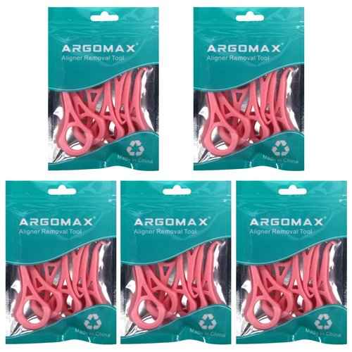 ARGOMAX - Aligner Removal Tool, 50 Retainer Remover Tool, Invisible Braces Removal Tools, Suitable for Removing Braces, Trays, Retainers, Dentures and Aligners(Pink).