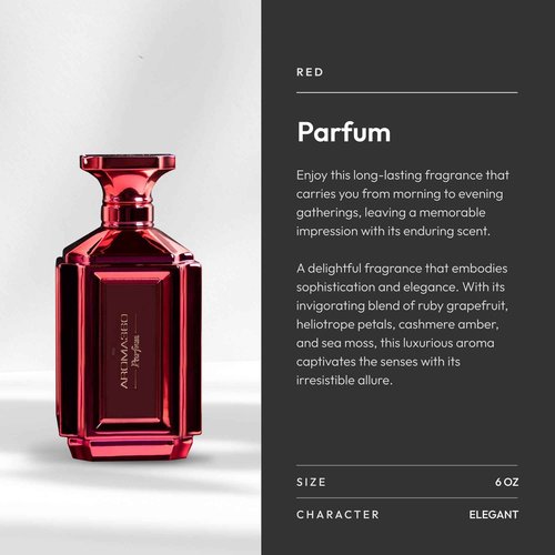 Aroma360 Women's Perfume - Luxurious Fragrance - Notes of Grapefruit, Amber, Peppercorn & Sea Moss - Red, 100mL/3.38 fl oz