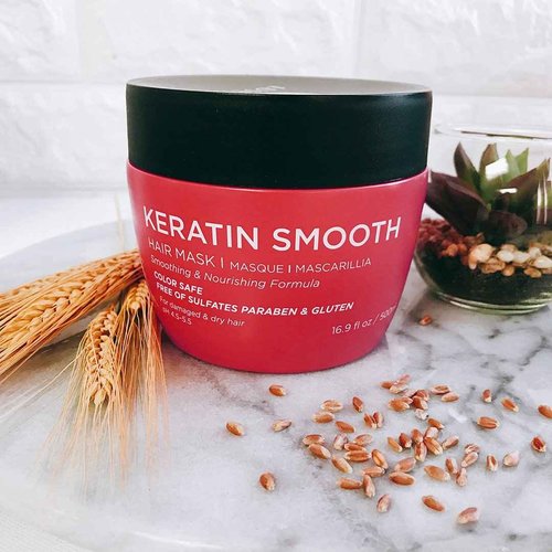 Luseta Keratin Shampoo & Conditioner set(16.9 oz), Keratin Leave in Conditioner(8.5 oz), Keratin Hair Mask(16.9 oz) and Keratin Hair Oil (3.38 oz) Bundle