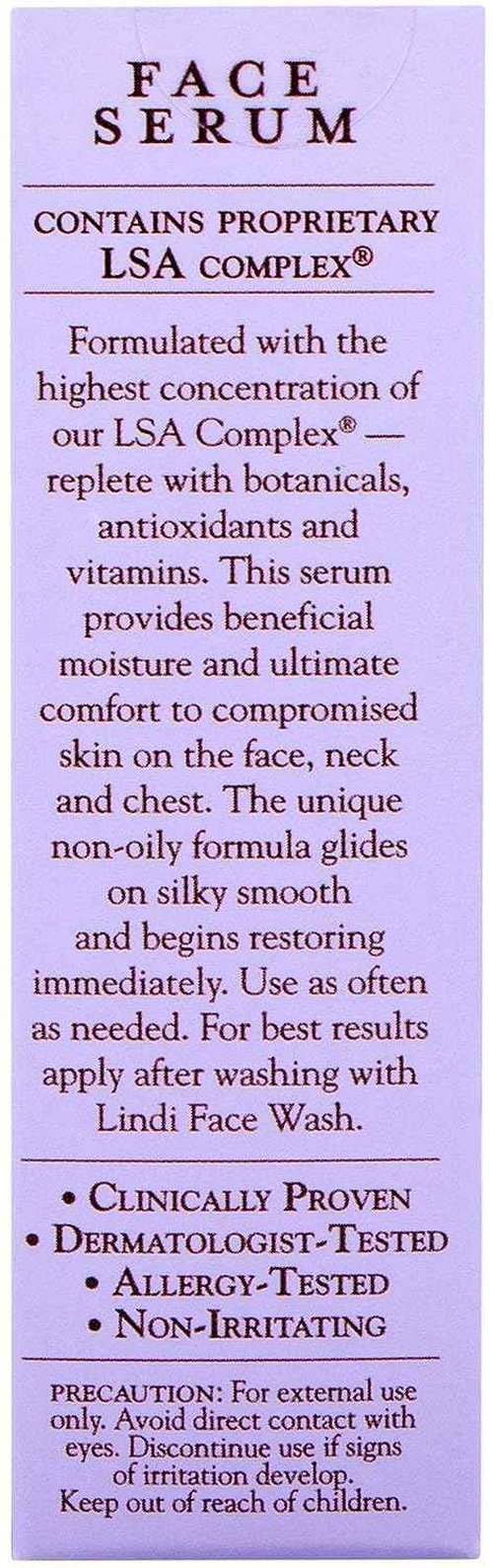 LINDI SKIN Lavender Face Serum - Ultimate Moisture and Comfort To Restore Your Skin Immediately - Reduce Facial Rash, Redness, and Itching - Relieves Uncomfortable Effects of Chemo Rash(1 fl oz)