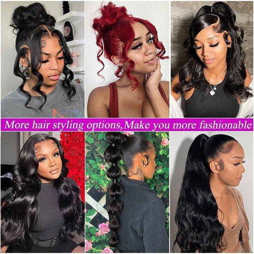 Zhengshuo 360 Lace Frontal Human Hair With Baby Hair - Body Wave HD Transparent Lace Frontal, Raw Virgin Human Hair, 360 Closure Natural Color 22 Inch