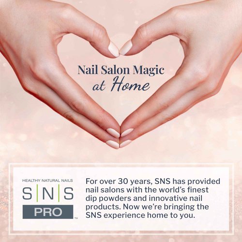SNS Base Coat Nail Polish for Nail Dip Powder Set, 6 Pack - Long-Lasting & Fast-Drying Nail Strengtheners Gel Base for Colors - Low-Odor Dipping Powder Polish, No UV Lamp Required, 0.5 Oz