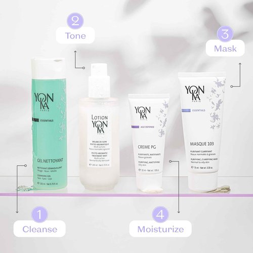 Yonka Masque 103 | Clay Face Mask | Clarify Skin and Tighten Pores with Botanical Extracts and Triple Clay Blend | Oily and Acne Prone Skin | Paraben-Free | 3.30 oz