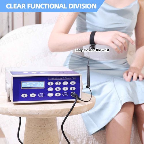 Vitaciti Ionic Foot Spa Machine for Detox Professional Feet Bath Negative Hydrogen Ion Cleanse Detox Foot Bath Soak to Remove Toxins with Far Infrared Belt, Perfect for Birthday