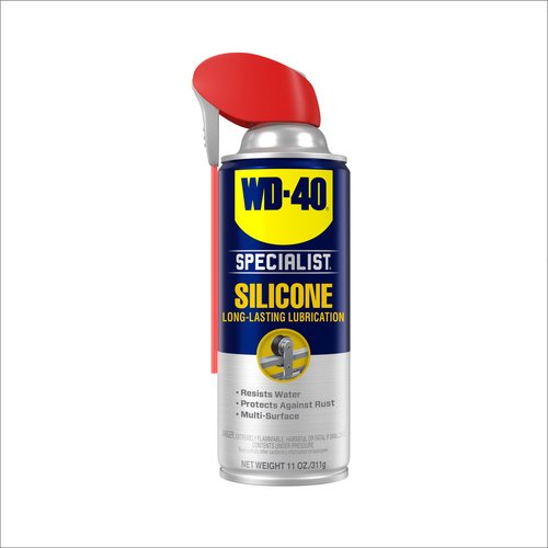 WD-40 Specialist Silicone Lubricant with Smart Straw Sprays 2 Ways, Twin-Pack, 11 OZ, [12-Pack]