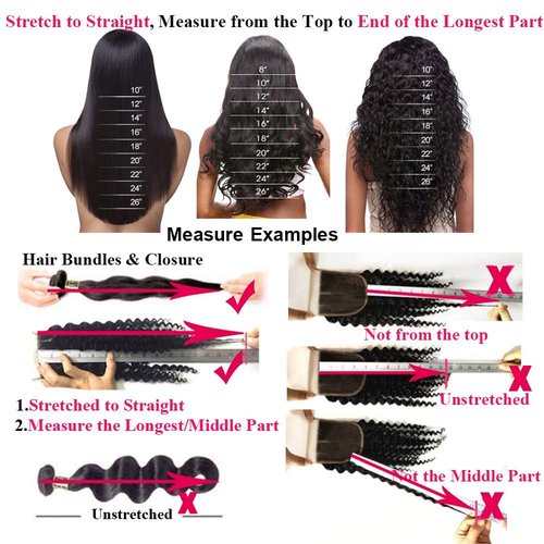 QTHAIR Brazilian Water Wave Human Hair Frontal 16A (20",Natural Black) 150% Density Brazilian Human Hair Water Wave Lace Closure HD Lace Color Swiss Lace Frontal
